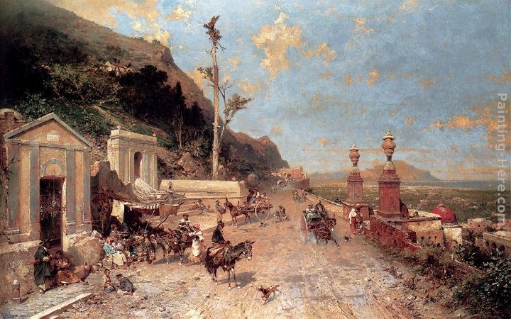 Franz Richard Unterberger La Strada Monreale, Palermo